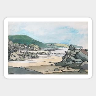 Cornish Landscape Cornwall England Sticker